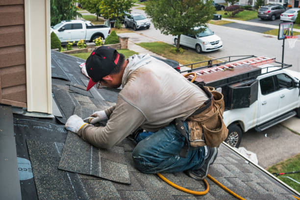 Professional Roofing technician working in Armagh, PA